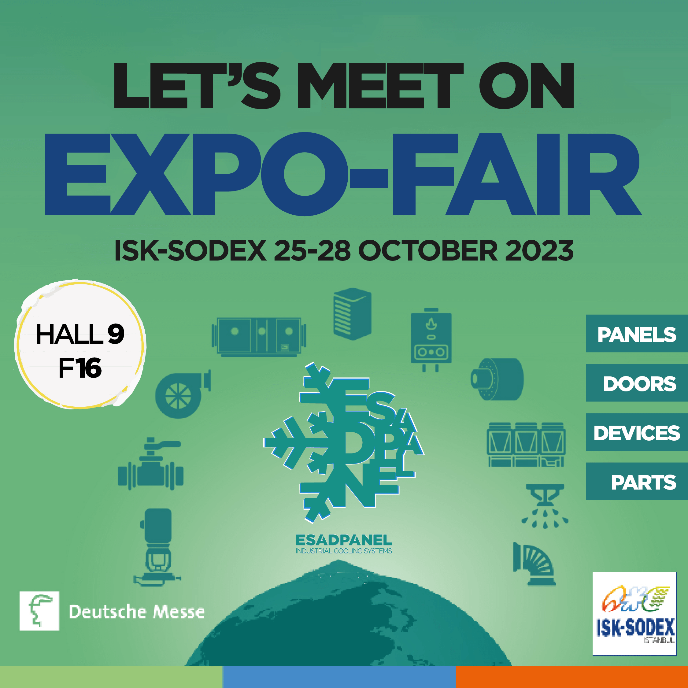 SODEXEXPOFAIRCLIMATEHVACESADPANEL COLDROOMPARTSHALL9F16