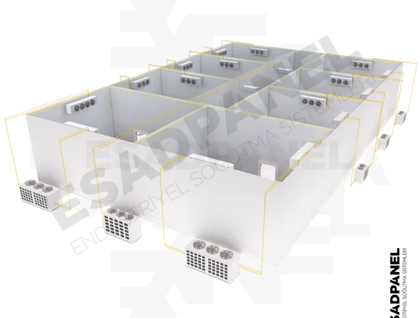 Senegal Cold Storage Fish Seafood. Freezer Frozen Fish Chambre Froide Warehouse