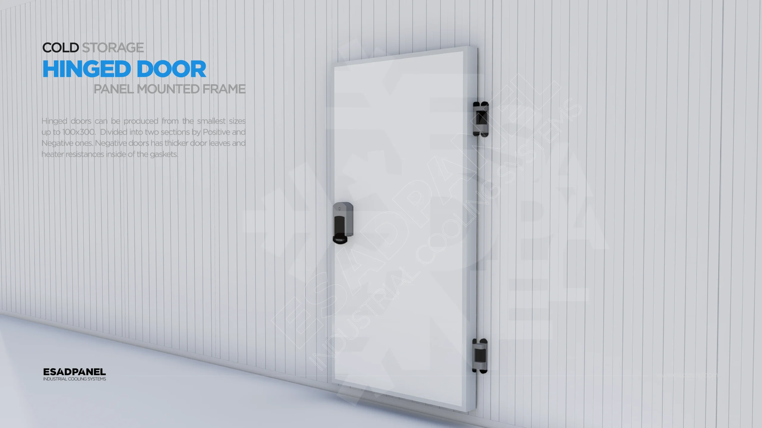 Panel Mounted Hinged Door 18 Cold Room Door, Cold Storage Door, Freezer Door, Insulated Door, Isolated Door, Frigo Door, Refrigeration Door