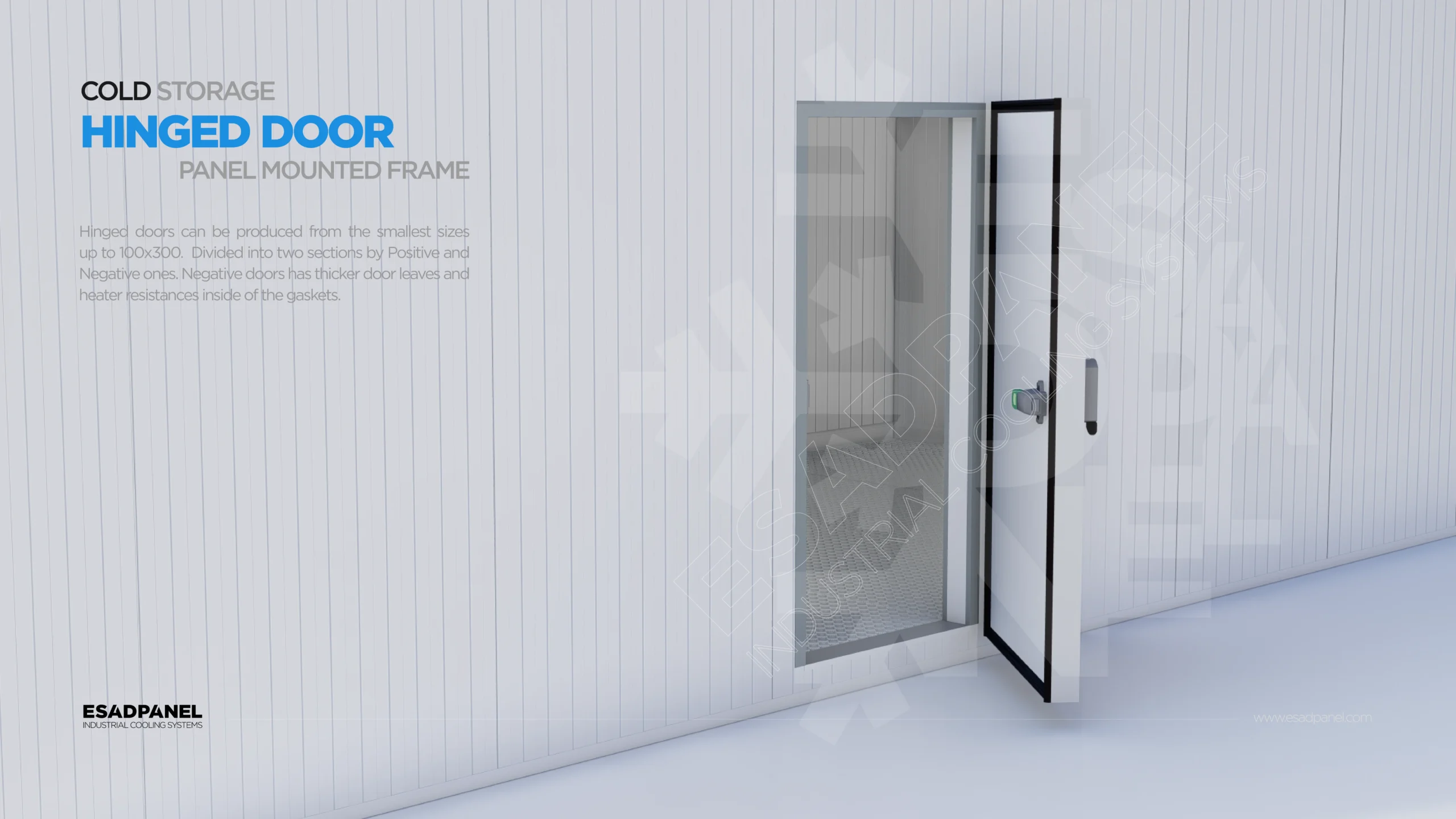 Panel Mounted Hinged Door 19 Cold Room Door, Cold Storage Door, Freezer Door, Insulated Door, Isolated Door, Frigo Door, Refrigeration Door