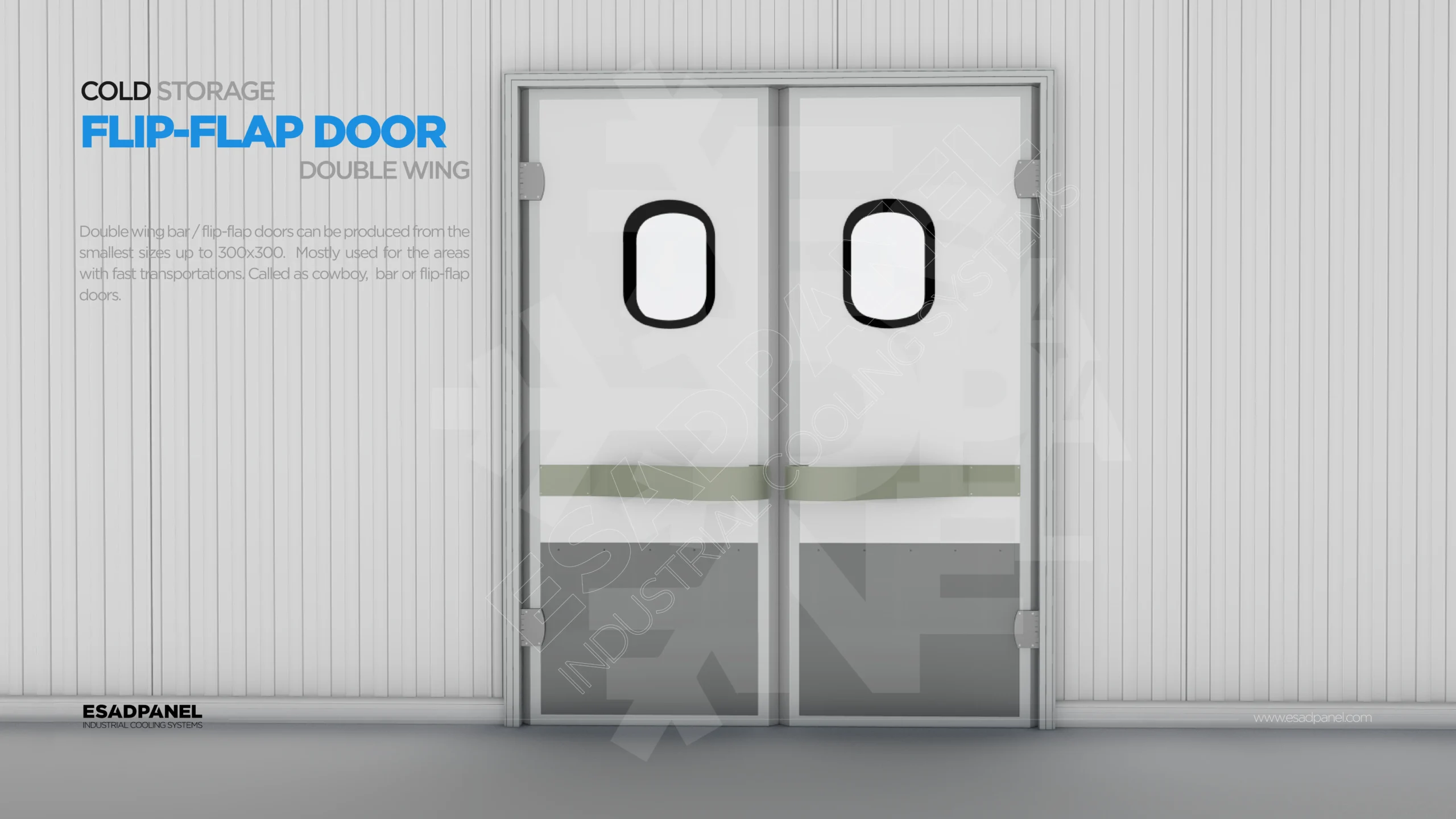 Double Wing Bar Door 25 Cold Room Door, Cold Storage Door, Freezer Door, Insulated Door, Isolated Door, Frigo Door, Refrigeration Door