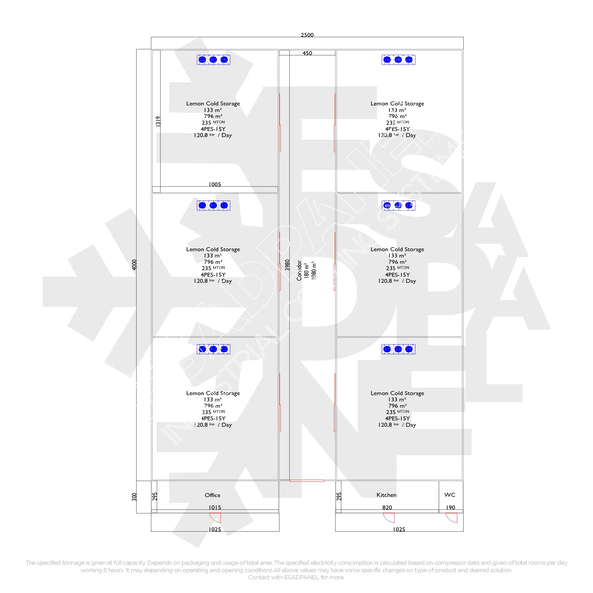 Lemon Storage 12 1000m2 lemon storage, lemon cold storage ,lemon cold room,