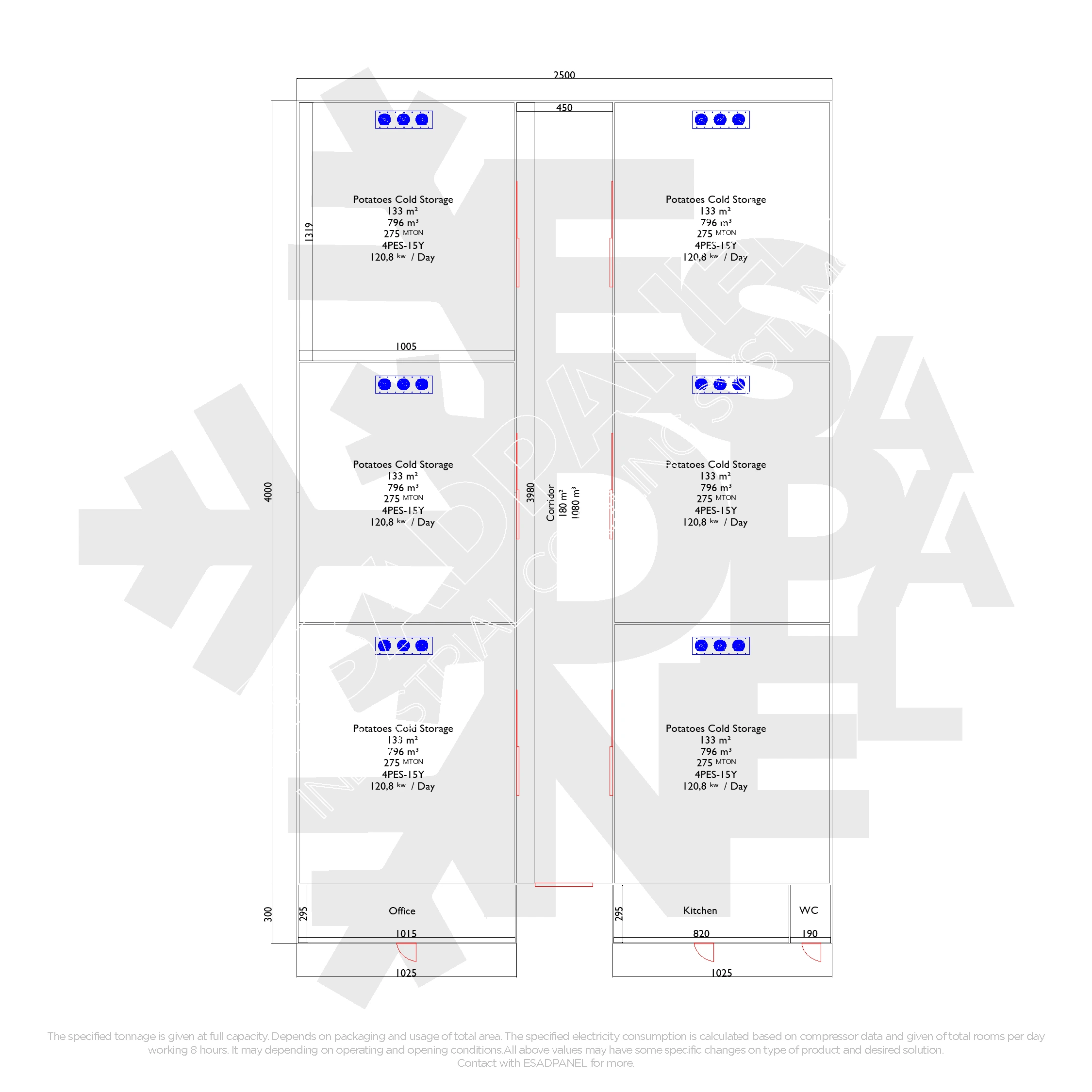 Potato Cold Storage 12 patota cold storage 1000m2 potato cold room